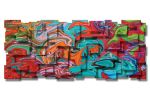 "Joy" Metal Wall Art Sculpture | Wall Sculpture in Wall Hangings by Karo Studios. Item made of steel