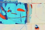 Interspace - Abstract Art - 8 x 8 IN / 20 x 20 CM | Oil And Acrylic Painting in Paintings by Cynthia Ligeros. Item composed of canvas compatible with mid century modern and contemporary style
