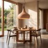 Morning Bell 20" | Sculptural Ceramic Pendant Light | Pendants by Naaya Studio | Tranquilseas Resort in Sandy Bay. Item composed of brass and stoneware in minimalism or mid century modern style