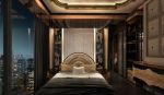 Bedroom with panoramic view | Interior Design by Egle Mieliauskiene | Wallich Residence in Singapore