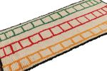 Vintage Moroccan Runner with Polychromatic Geometric Pattern | Area Rug in Rugs by Rug and Kilim