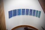 Reflection of Diamond in Emerald/Sky | Wall Sculpture in Wall Hangings by Michael Curry Mosaics | Ferring Pharmaceuticals Inc in Parsippany-Troy Hills