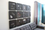 Things Might Be Black and White…But I’m Seeing Red | Mixed Media by Leisa Rich | Westside Station by Brock Built in Atlanta. Item composed of canvas & metal
