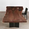 Custom Walnut Conference Table | Tables by Elko Hardwoods. Item composed of walnut and steel