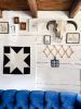 Sawtooth Quilted Wall Hanging | Tapestry in Wall Hangings by ONE TRICK PONY. Item in minimalism or country & farmhouse style