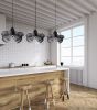 Pendant Light, Clouds I, Small 12 x 6 | Pendants by Anne Lindsay Studio. Item composed of steel compatible with contemporary and industrial style