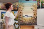 Welsh Cottage Serenity — Original Mixed Media Painting | Oil And Acrylic Painting in Paintings by DaggArt