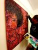 Foxy | Oil And Acrylic Painting in Paintings by Frederick Worrell Art and Design. Item made of canvas & metal
