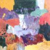 White Fence | Oil And Acrylic Painting in Paintings by Simona Gocan. Item made of canvas with synthetic