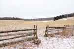 Serene winter landscape photography print, 'Quebec Farmland' | Photography by PappasBland. Item made of paper works with contemporary & country & farmhouse style