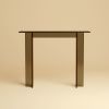 Bronzed Glass Console Table - NAZ by Lebanto | Tables by Lebanto. Item composed of glass compatible with minimalism and contemporary style