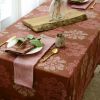Forget Me Not Tablecloth – Hand Block Printed Organic Cotton | Linens & Bedding by ichcha. Item made of cotton works with boho & modern style