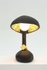 Sculptural Black Table Lamp - IC 1 by Studio Josha | Lamps by Studio Josha. Item made of steel with fiber works with contemporary & eclectic & maximalism style