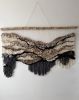 Woven Tapestry "Balance" | Wall Hangings by Tissage Sauvage. Item composed of wood & cotton compatible with boho and contemporary style