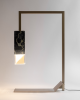 Lamp/Two BLACK | Table Lamp in Lamps by Formaminima. Item composed of brass and marble