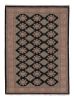 Vintage Bokhara Rug in Black with Geometric Patterns | Area Rug in Rugs by Rug and Kilim