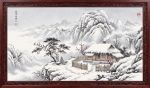 Snowy Night Return: Hand-Painted Shanshui Art on Silk/Xuan | Oil And Acrylic Painting in Paintings by Dynasty Artisan. Item composed of wood and fabric in contemporary or eclectic & maximalism style