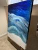 Private Collection:  Nordic Voyage Original Resin Painting | Oil And Acrylic Painting in Paintings by MELISSA RENEE fieryfordeepblue  Art & Design. Item composed of wood & synthetic compatible with contemporary and coastal style