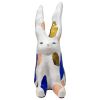 Disapproving Bunny-Dottie | Sculptures by Fuzz E. Grant. Item made of stoneware with synthetic