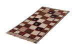 Hand-Knotted Mid-Century Vintage Gabbeh Rug - Beige Brown | Area Rug in Rugs by Rug and Kilim