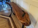 Console Table in Cherry with black designer legs | Coffee Table in Tables by Great Lakes Custom Furniture