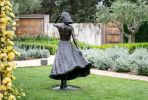 Girl with Flowing Dress | Public Sculptures by Anthony Smith Sculpture | Private Residence - Barcelona in Barcelona. Item made of bronze works with contemporary & traditional style