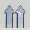Arrow 7 - Accent Design Mirror | Decorative Objects by oitoproducts. Item composed of wood & glass compatible with minimalism and contemporary style