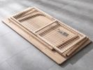 White Oak Coffee Table with Storage, Two Layer Lounge Table | Tables by Halohope Design. Item made of oak wood compatible with minimalism and modern style
