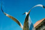 Monument to the Joy of Living | Public Sculptures by Dave Caudill | Crescent Hill Library in Louisville. Item composed of steel