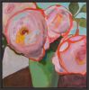 Roses William Morris | Oil And Acrylic Painting in Paintings by Marielle Robichaud. Item made of wood with synthetic