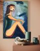 Merde Four - The Good Luck Collection | Oil And Acrylic Painting in Paintings by Amy Straley. Item made of canvas works with boho & contemporary style