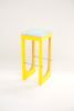 Tall Acrylic-Top Stool | Chairs by akaye. Item composed of wood and steel in minimalism or contemporary style