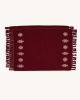 Tikal Handwoven Placemats (Set of 2) (BURGUNDY) | Tableware by Routes Interiors. Item composed of cotton compatible with boho and eclectic & maximalism style