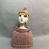 Lady in Knitted Jumper ceramic Sculpture | Sculptures by Jenny Chan. Item composed of ceramic