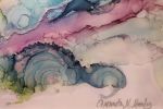 entropy | Mixed Media by Amanda M Moody | Industrious Raleigh Wells Fargo Capitol Center in Raleigh. Item composed of canvas & synthetic