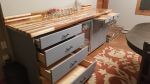Interior Mini Bar | Countertop in Furniture by Mw Hunter Custom Woodworking. Item made of walnut