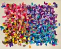 Glitter my heart out | Mixed Media in Paintings by Shiri Phillips Designs. Item made of canvas works with boho & contemporary style