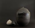RWH-83, Large black clay female vessel. | Vase in Vases & Vessels by Rosa Wiland Holmes. Item composed of stoneware