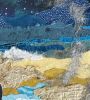 Beach Reflection | Mixed Media by Leanne Poellinger. Item composed of paper in coastal or traditional style