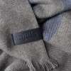 Pure YAK wool throw_grey navy | Linens & Bedding by olivier moravik
