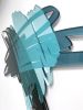 Three Scribbles (Teal) Wall Sculpture | Wall Hangings by Ryan Coleman. Item made of synthetic works with contemporary & eclectic & maximalism style