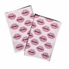 blush lips BISOUS BISOUS! TEA TOWEL | Linens & Bedding by Mommani Threads. Item made of cotton works with contemporary & transitional style