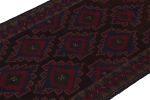 Rug & Kilim’s Baluch Runner Rug with Black, Burgundy | Area Rug in Rugs by Rug and Kilim