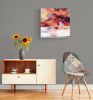 Square Canvas Abstract Landscape Oil and Acrylic | Oil And Acrylic Painting in Paintings by Simona Gocan. Item composed of canvas in contemporary style