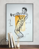 Miles. Jazzy Wall Art | Mixed Media by Sean Cottman Art