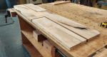 Oregon Big Leaf Figured Maple Entry Table | Console Table in Tables by SjK Design Studios. Item made of maple wood compatible with minimalism and contemporary style