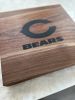 Chicago Bears Walnut Cutting Board | Serving Board in Serveware by Timberwolf Slabs. Item composed of walnut and wool