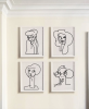 Vivian Girls - Line series | Paintings by Cesar Finamori