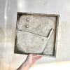 ‘Hidden’ w Patina | Sculptures by Greyya Jay. Item composed of wood and cement in minimalism or contemporary style