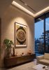 Imperial Yunjin Silk Ashtamangala Thangka Framed Art | Embroidery in Wall Hangings by Dynasty Artisan. Item composed of wood and fabric in contemporary or eclectic & maximalism style